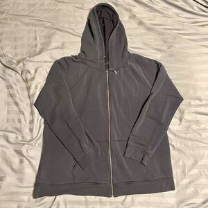 Quince women’s XL navy blue zipper hoodie